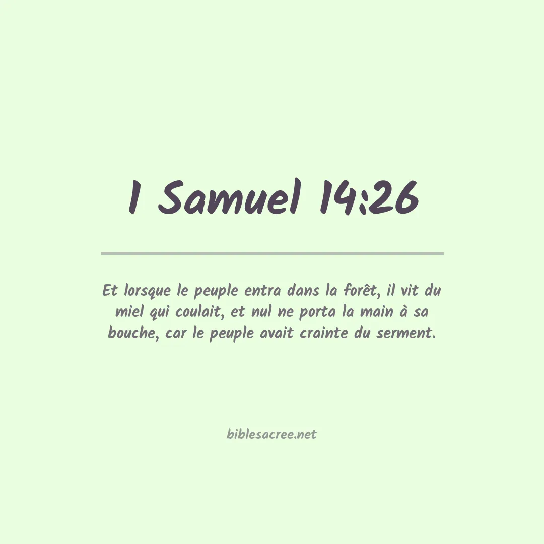 1 Samuel - 14:26