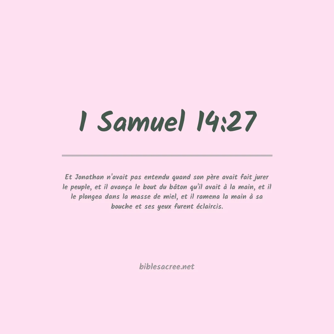 1 Samuel - 14:27