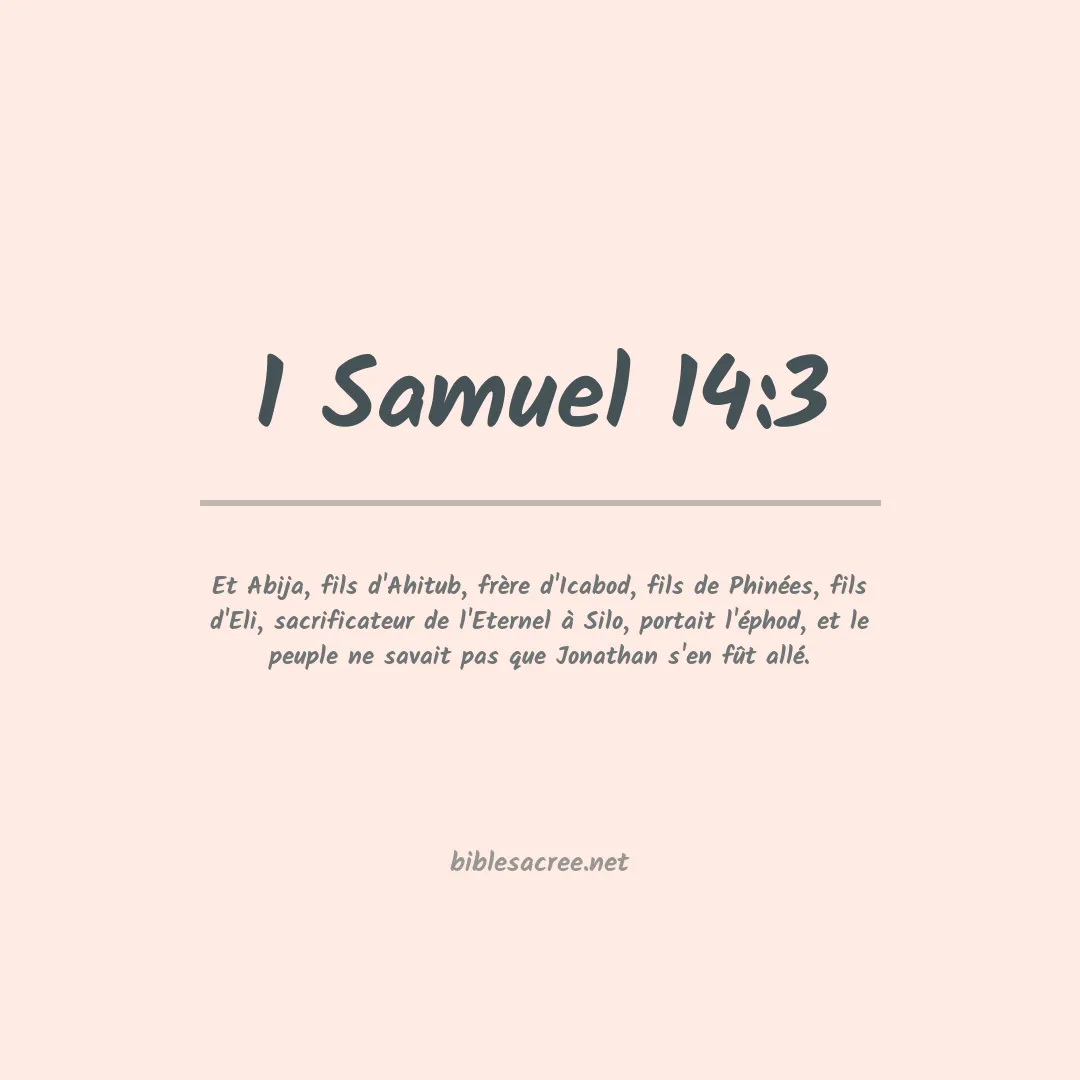 1 Samuel - 14:3