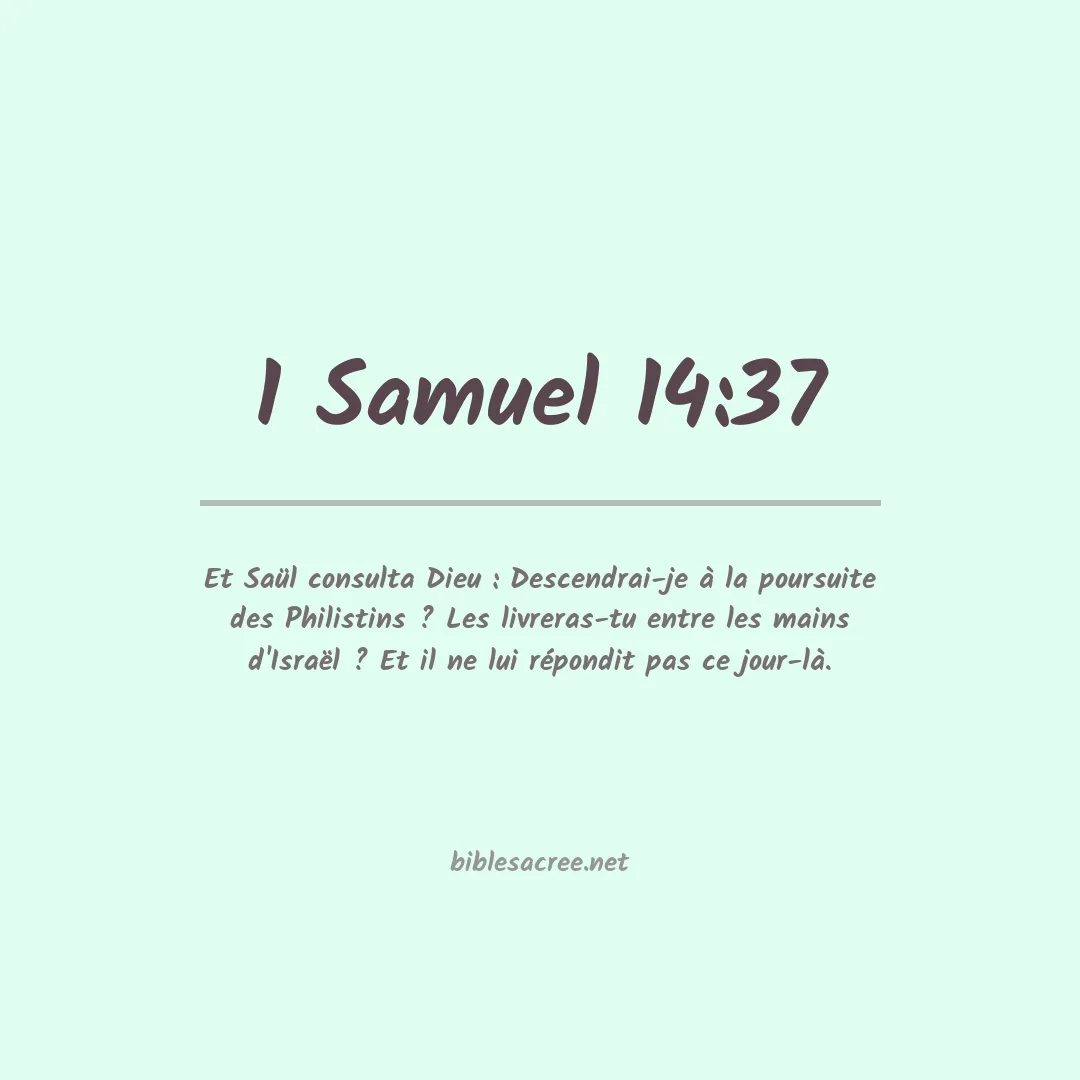 1 Samuel - 14:37