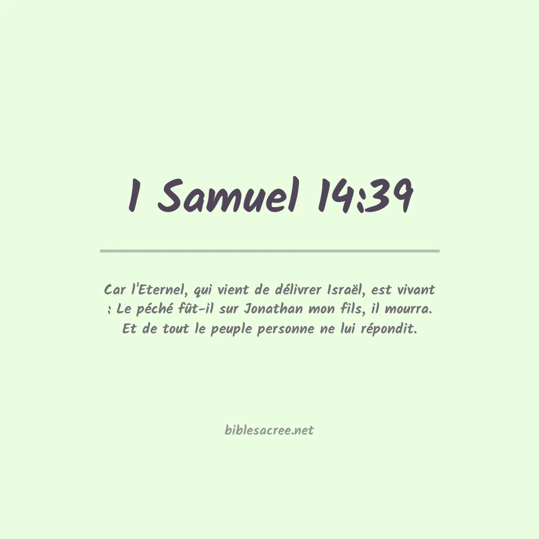 1 Samuel - 14:39
