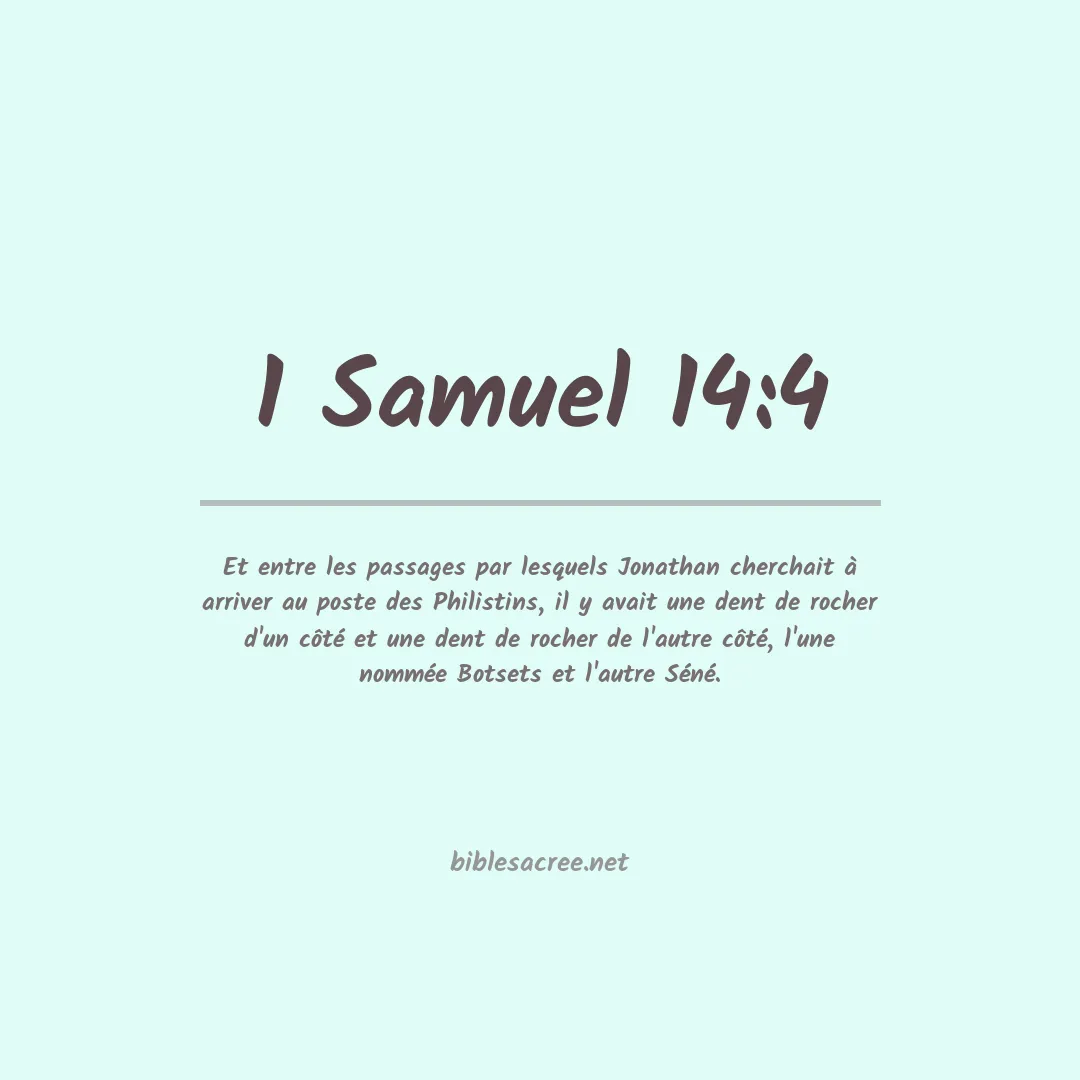 1 Samuel - 14:4
