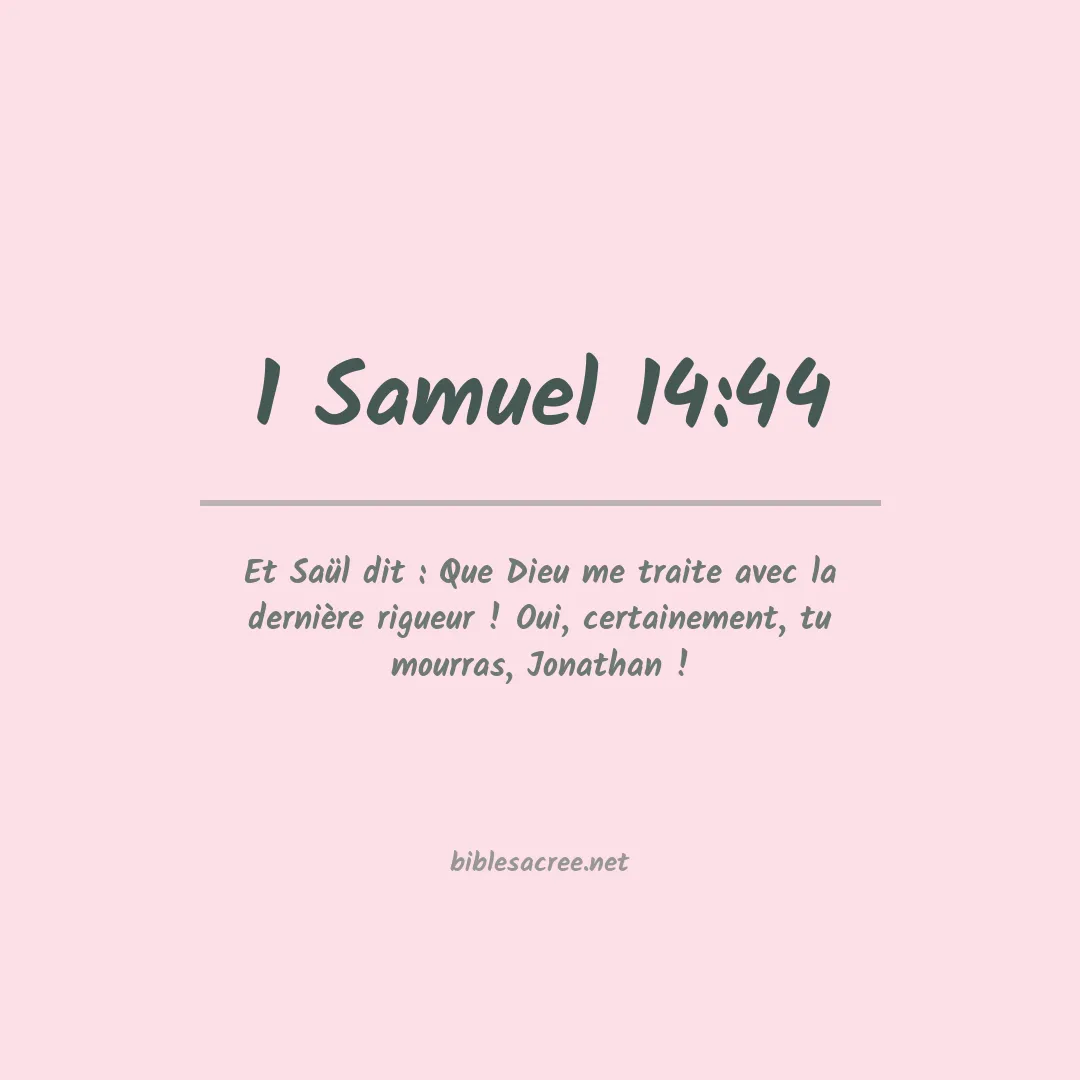 1 Samuel - 14:44
