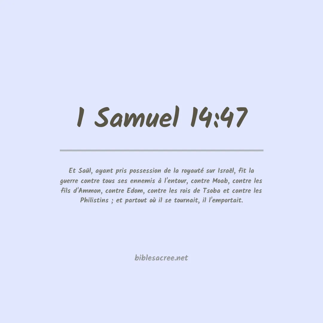 1 Samuel - 14:47