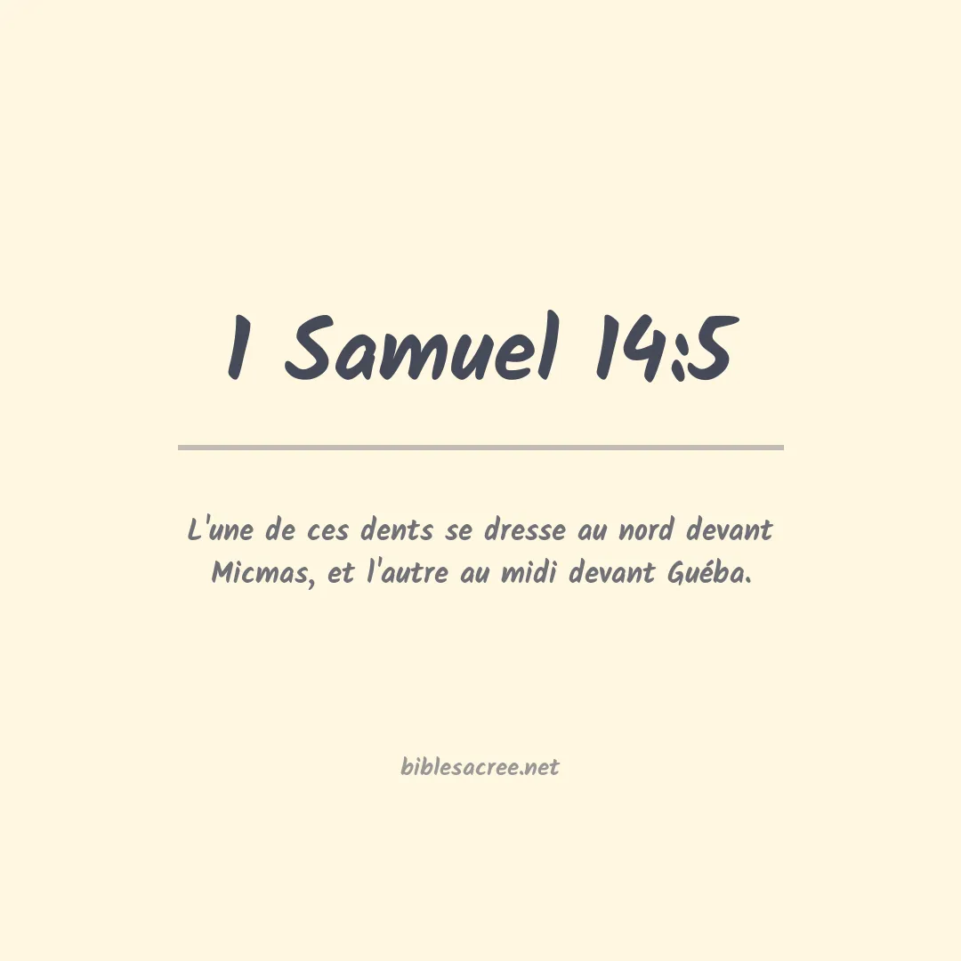 1 Samuel - 14:5