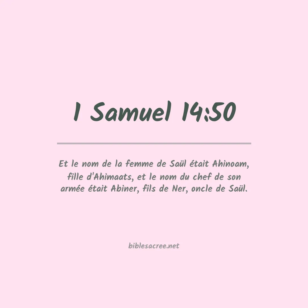 1 Samuel - 14:50