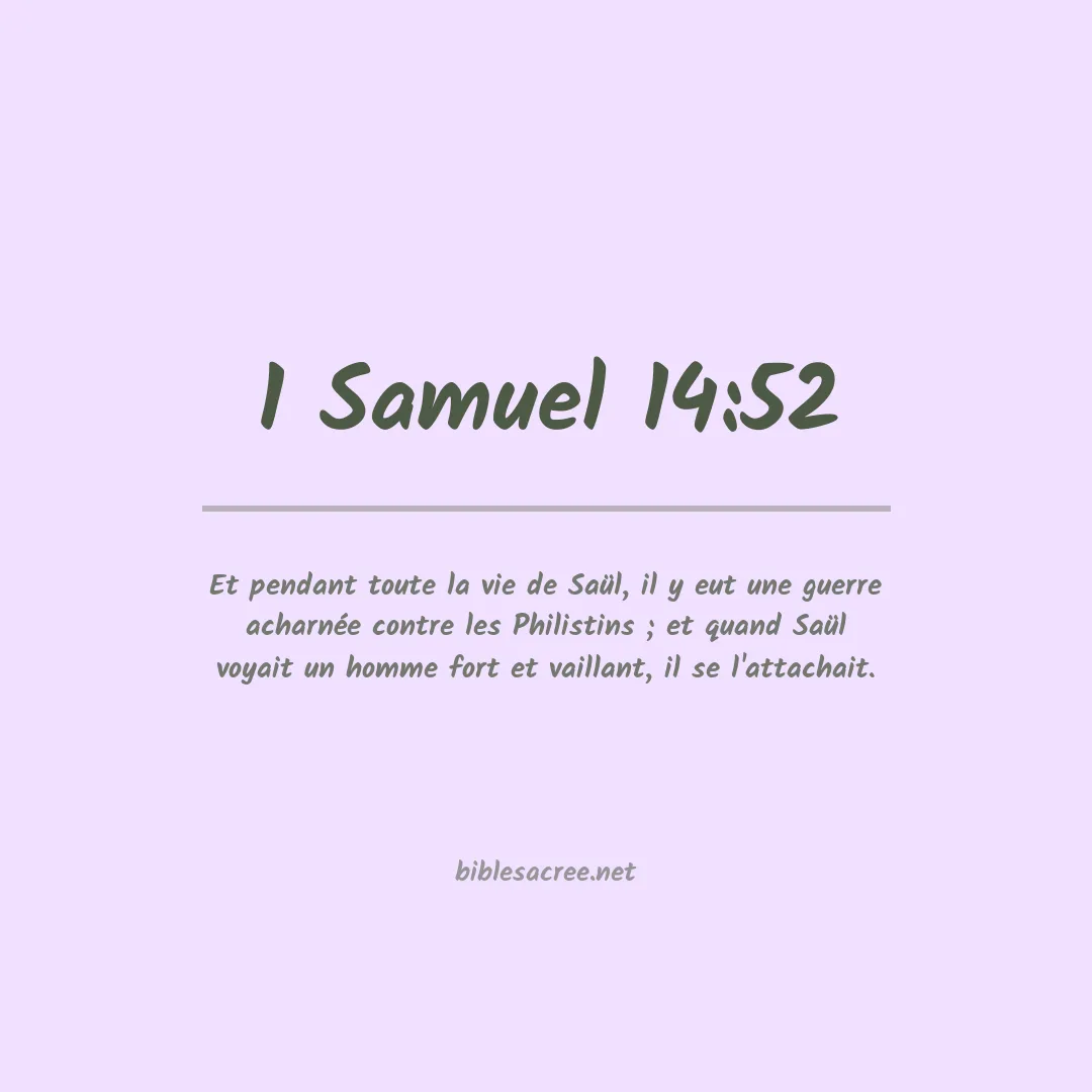 1 Samuel - 14:52