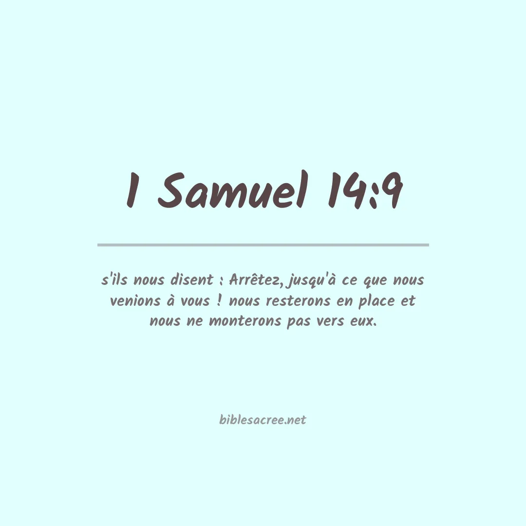 1 Samuel - 14:9