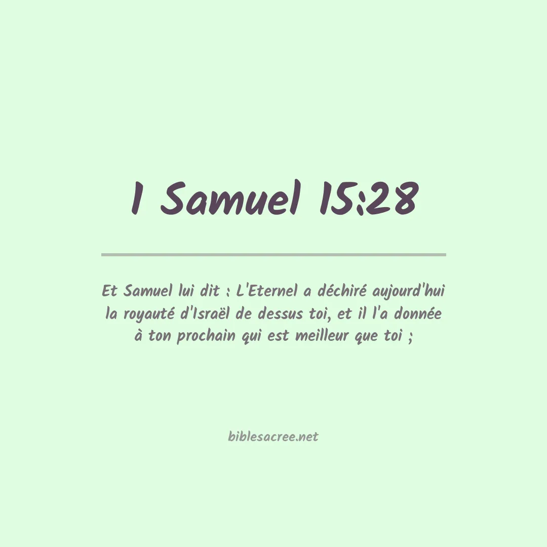 1 Samuel - 15:28