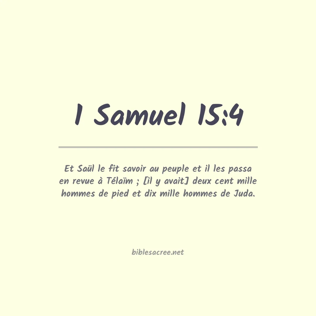 1 Samuel - 15:4