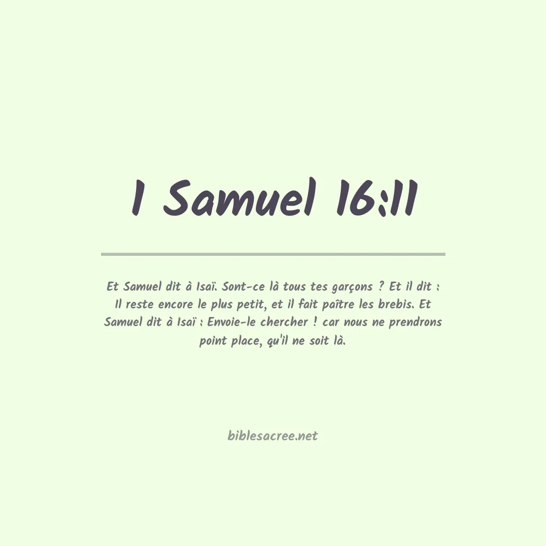 1 Samuel - 16:11