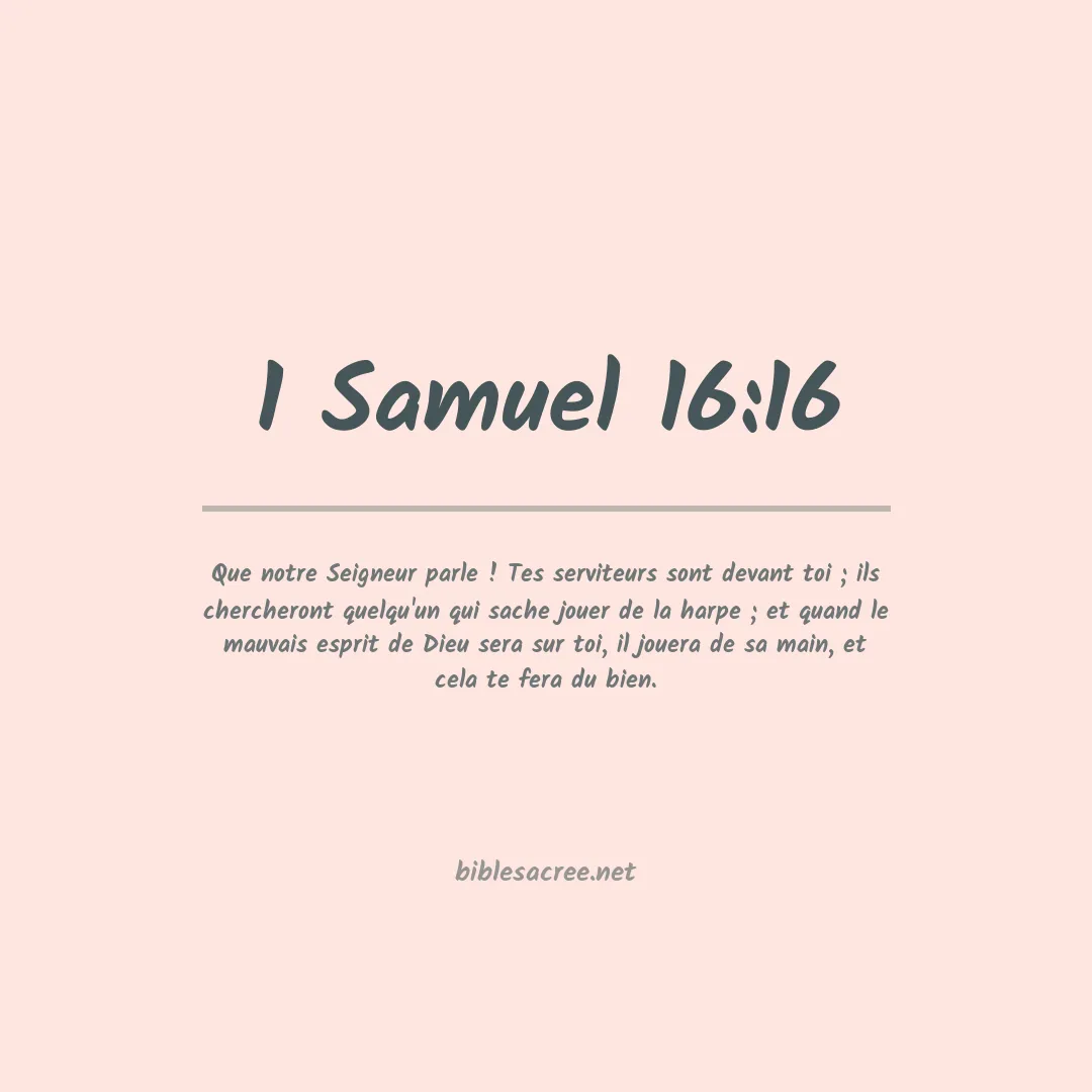 1 Samuel - 16:16