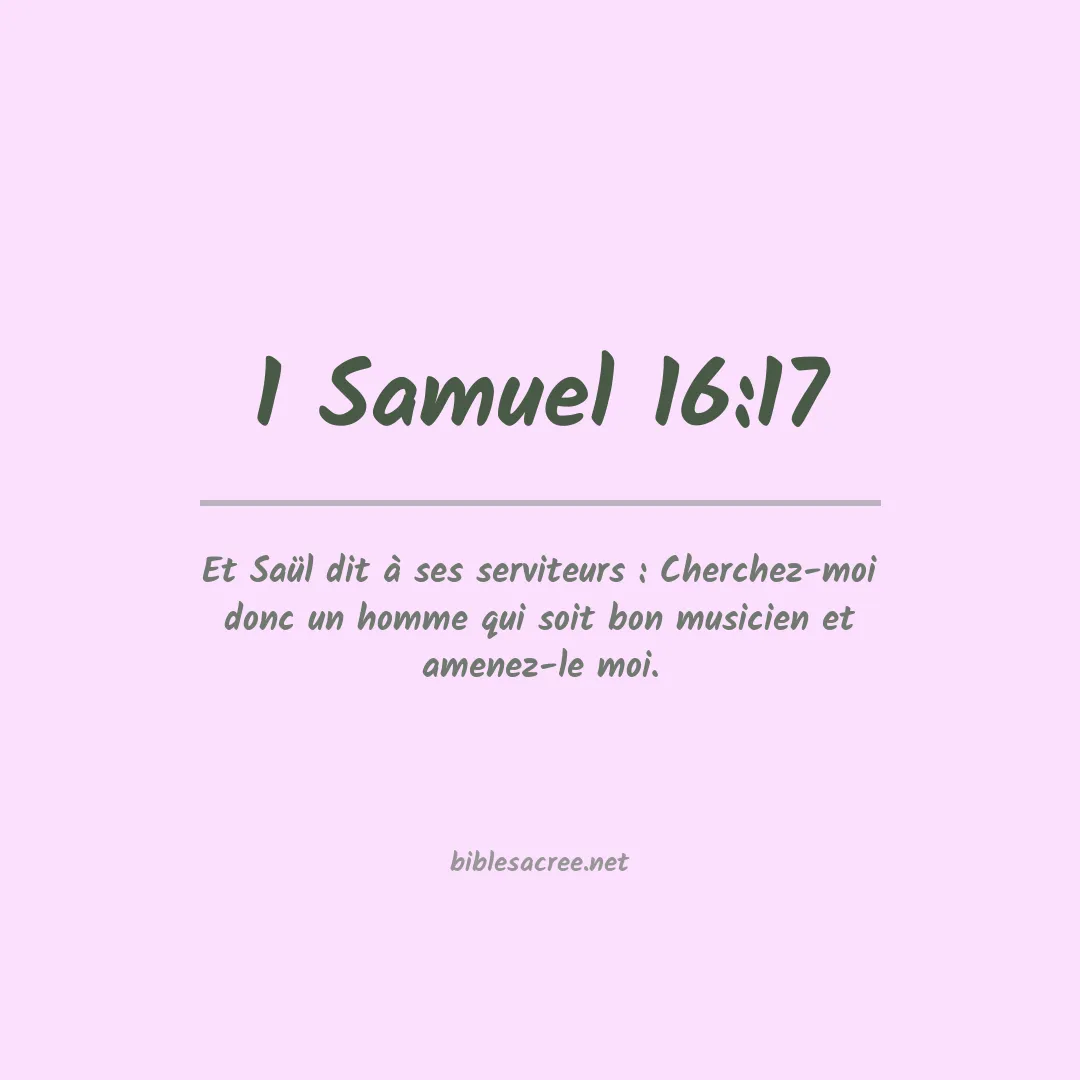 1 Samuel - 16:17