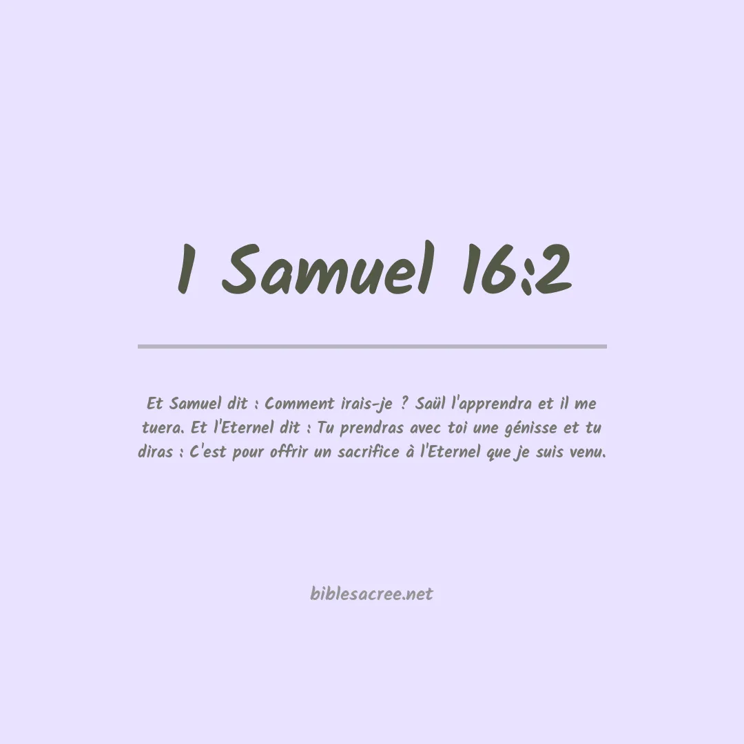 1 Samuel - 16:2
