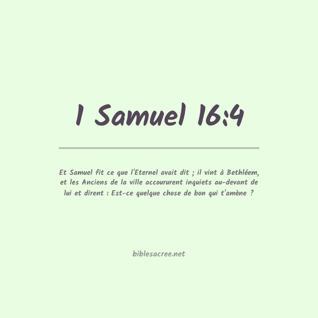 1 Samuel - 16:4
