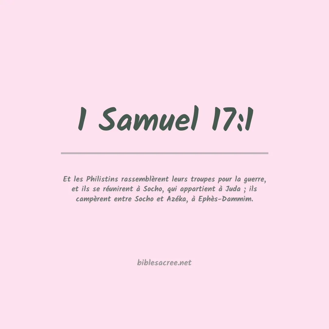 1 Samuel - 17:1