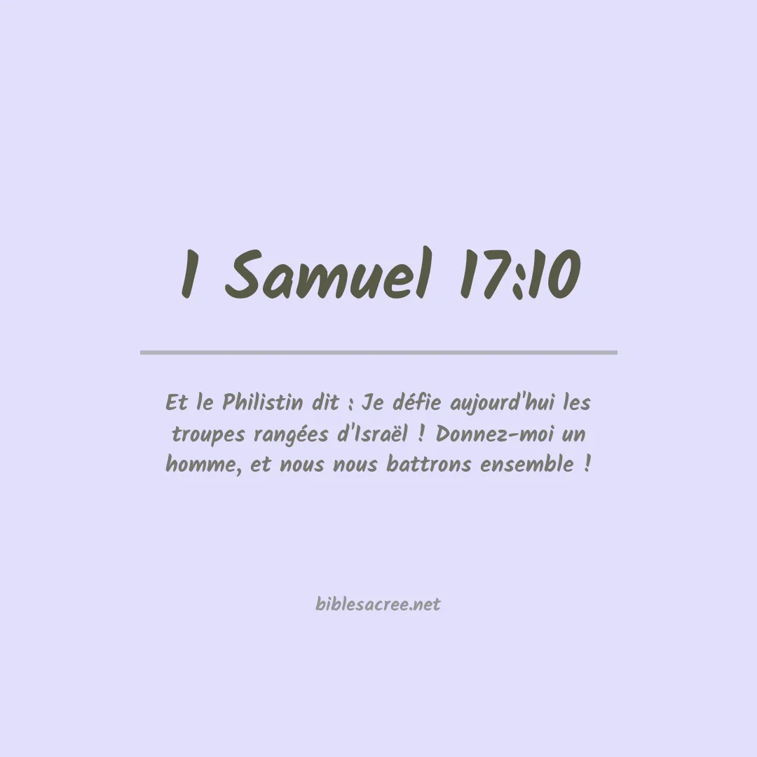 1 Samuel - 17:10