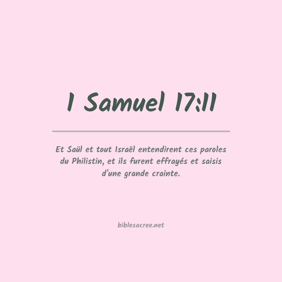 1 Samuel - 17:11
