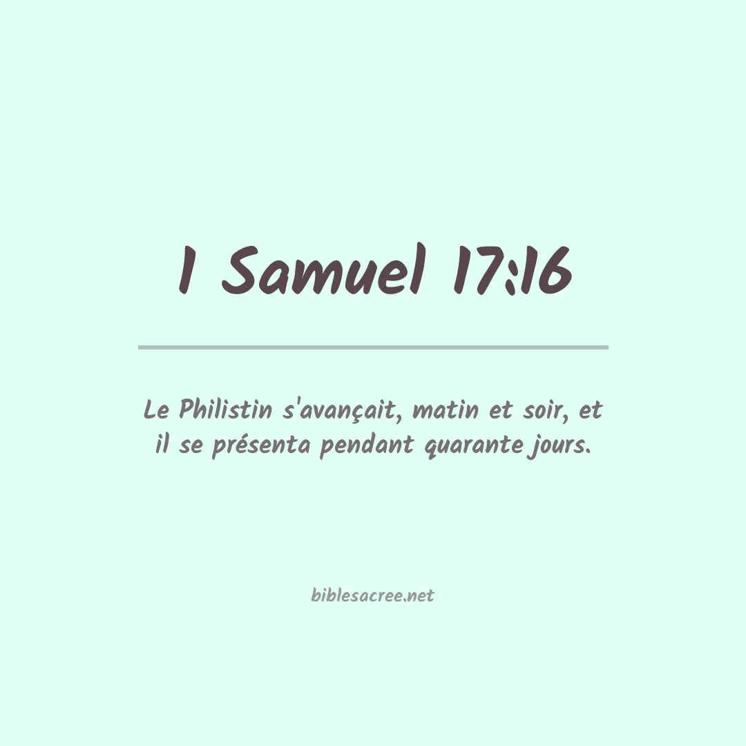 1 Samuel - 17:16