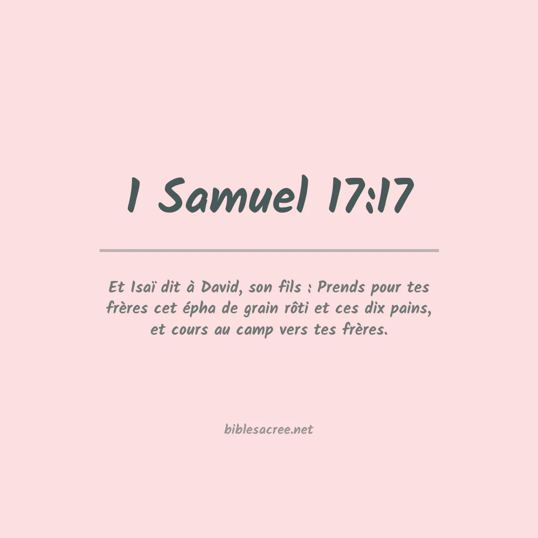 1 Samuel - 17:17