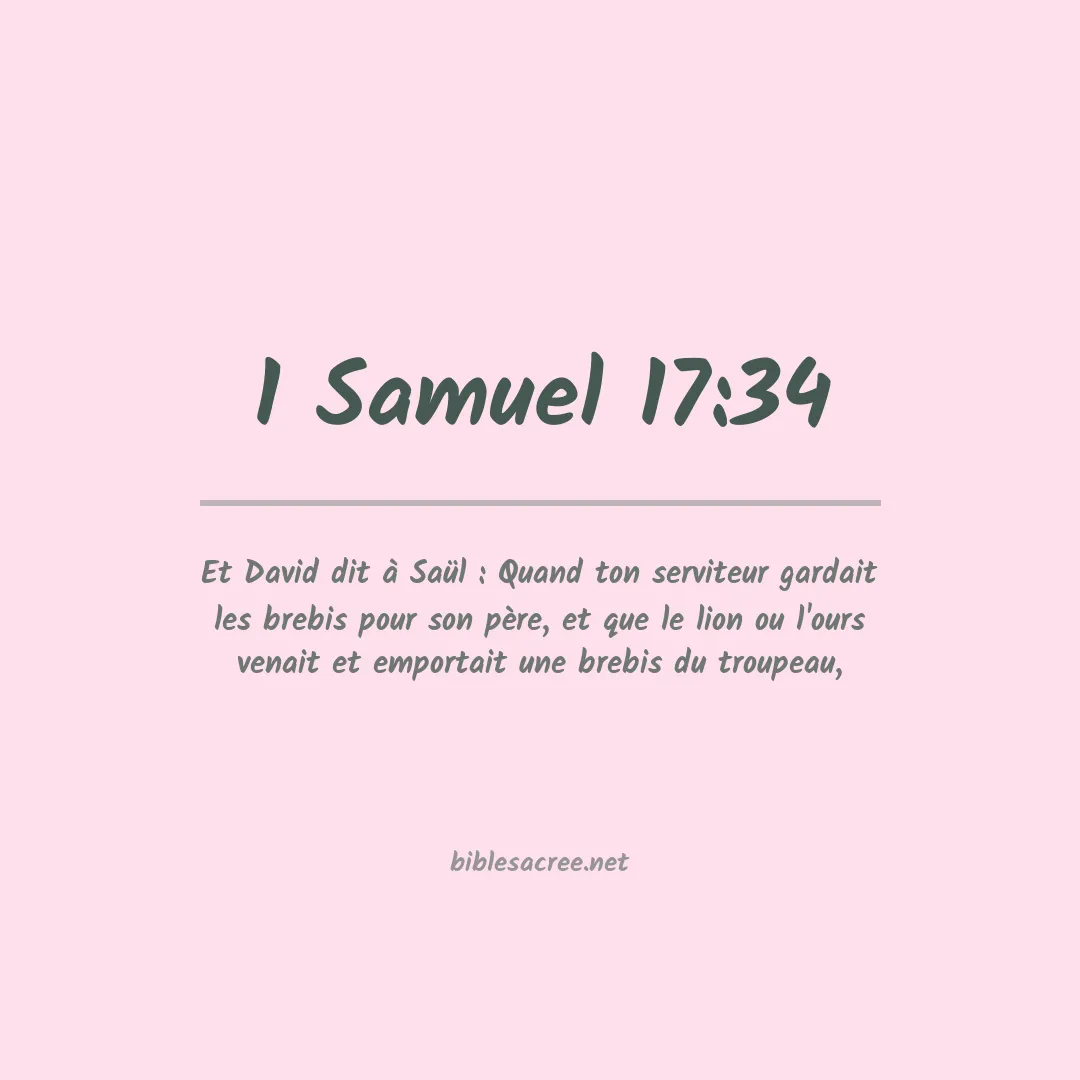 1 Samuel - 17:34