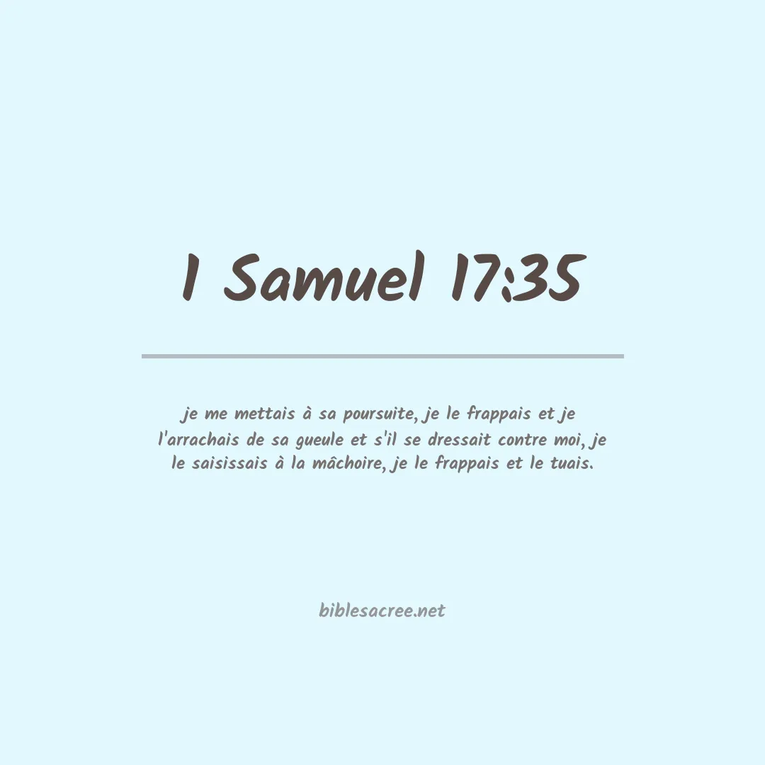 1 Samuel - 17:35