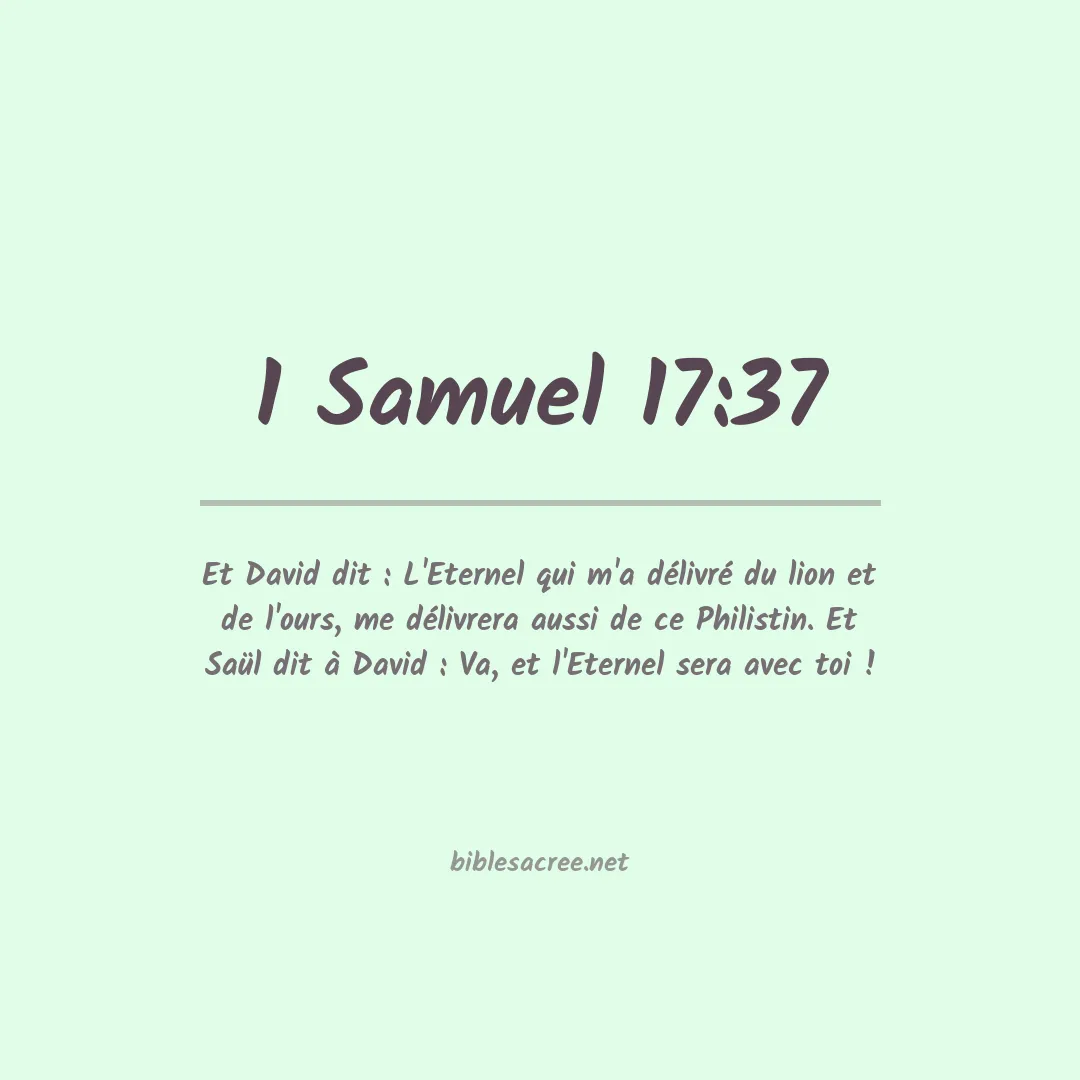1 Samuel - 17:37