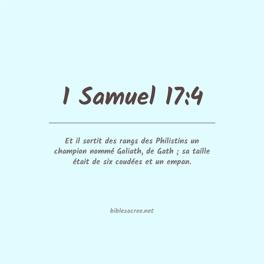 1 Samuel - 17:4