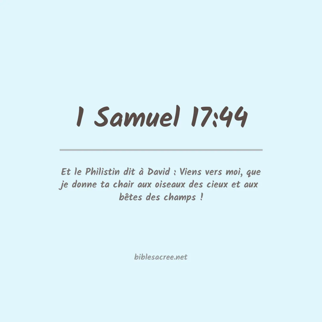 1 Samuel - 17:44