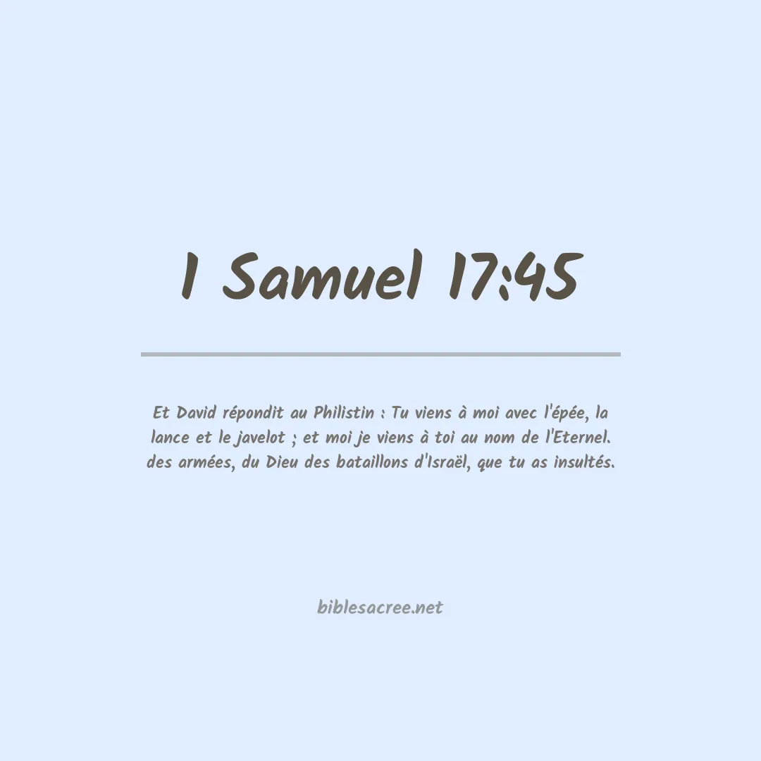 1 Samuel - 17:45