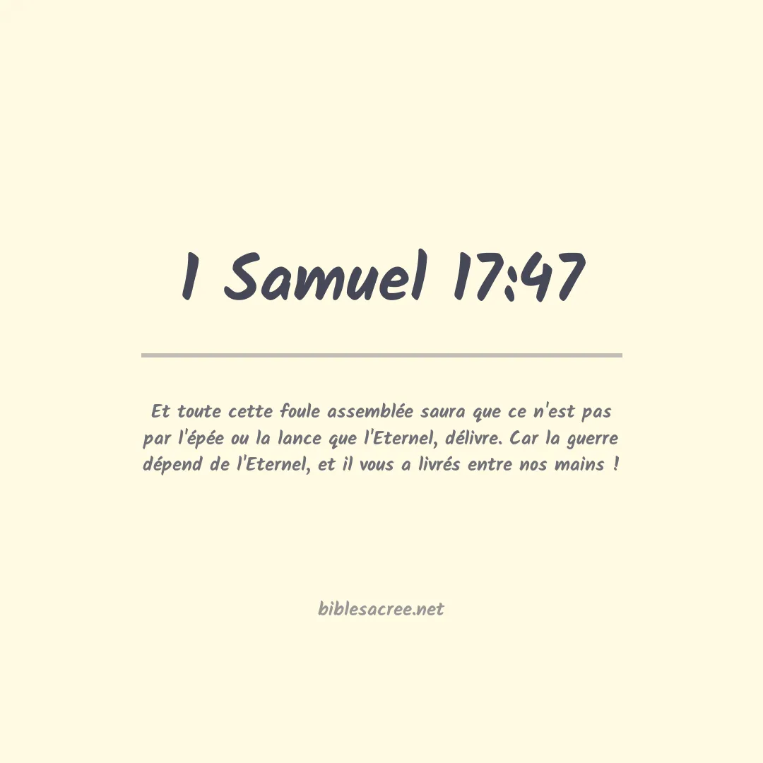 1 Samuel - 17:47