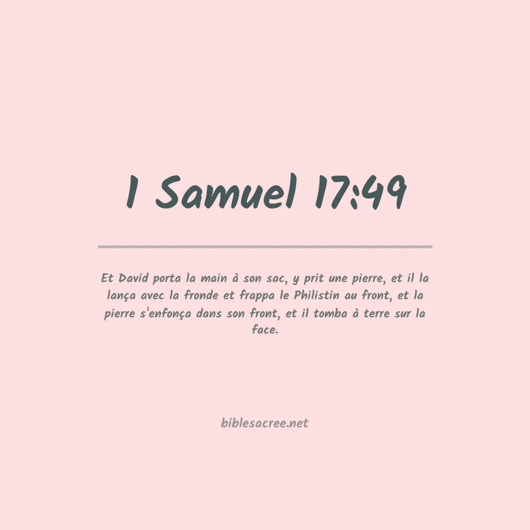 1 Samuel - 17:49