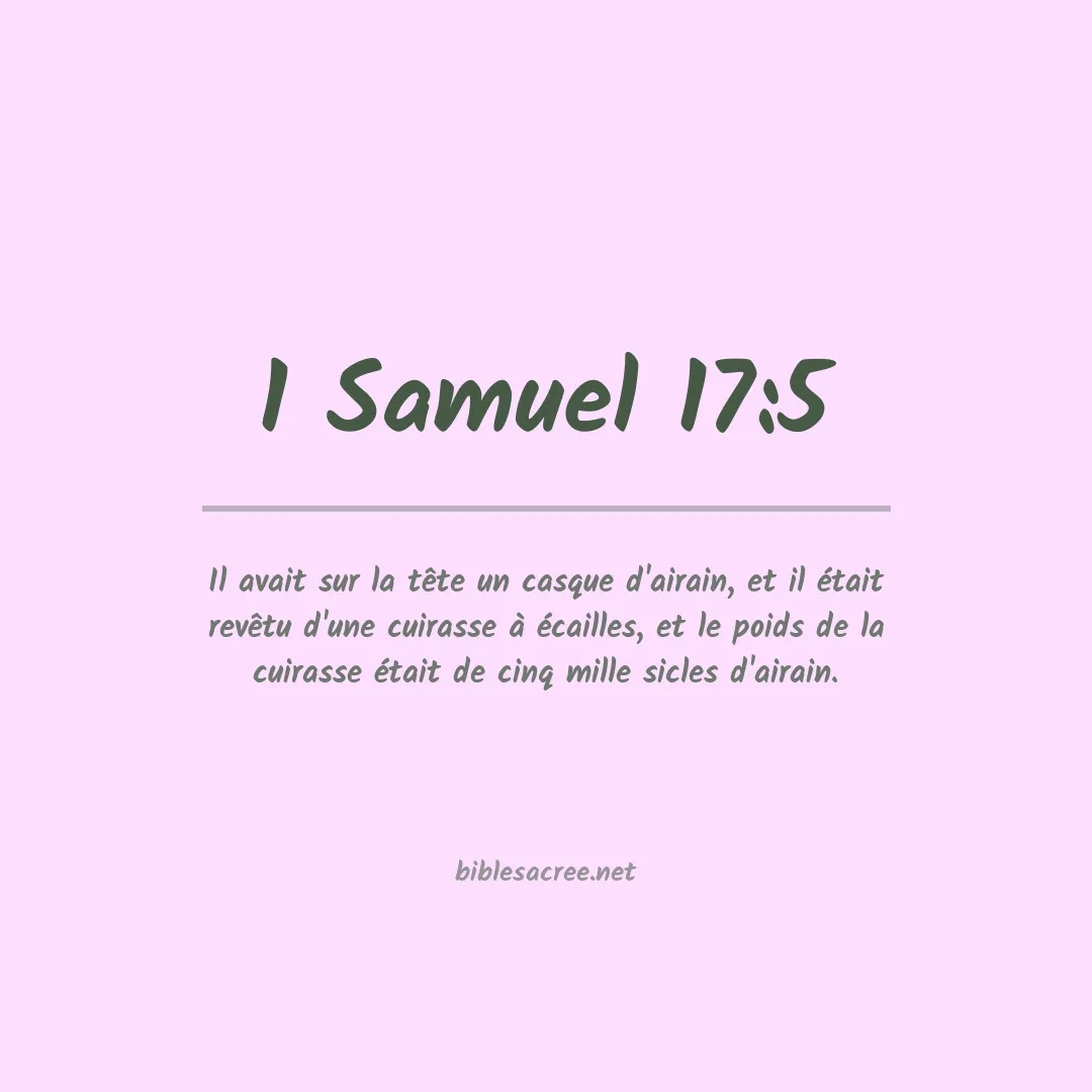 1 Samuel - 17:5
