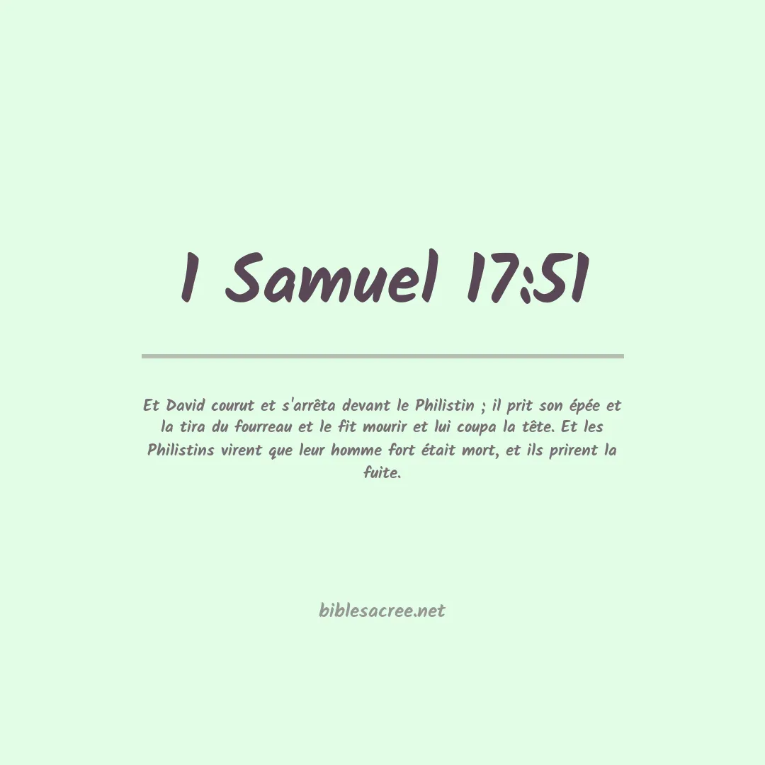1 Samuel - 17:51