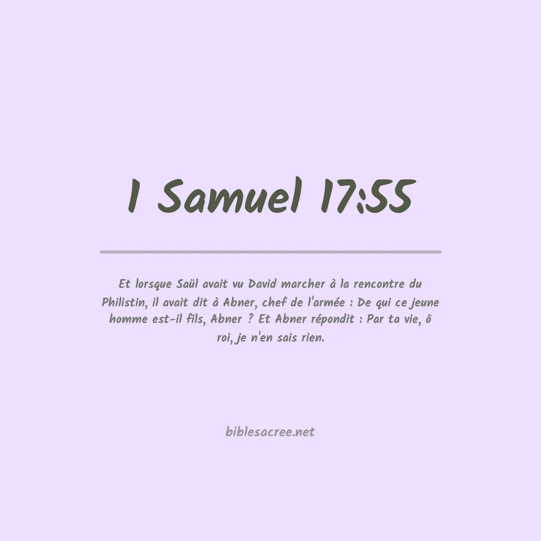 1 Samuel - 17:55