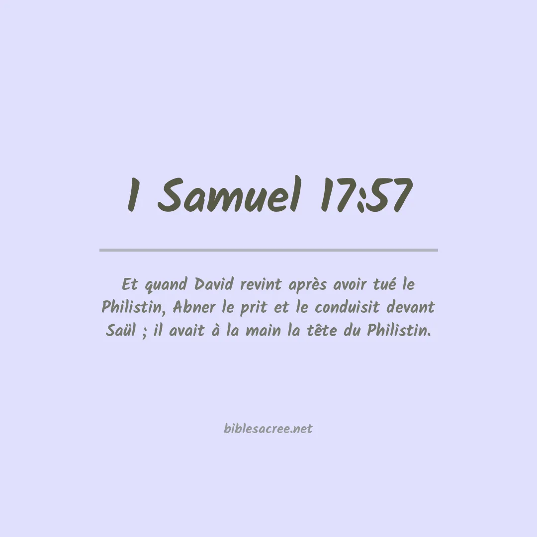 1 Samuel - 17:57