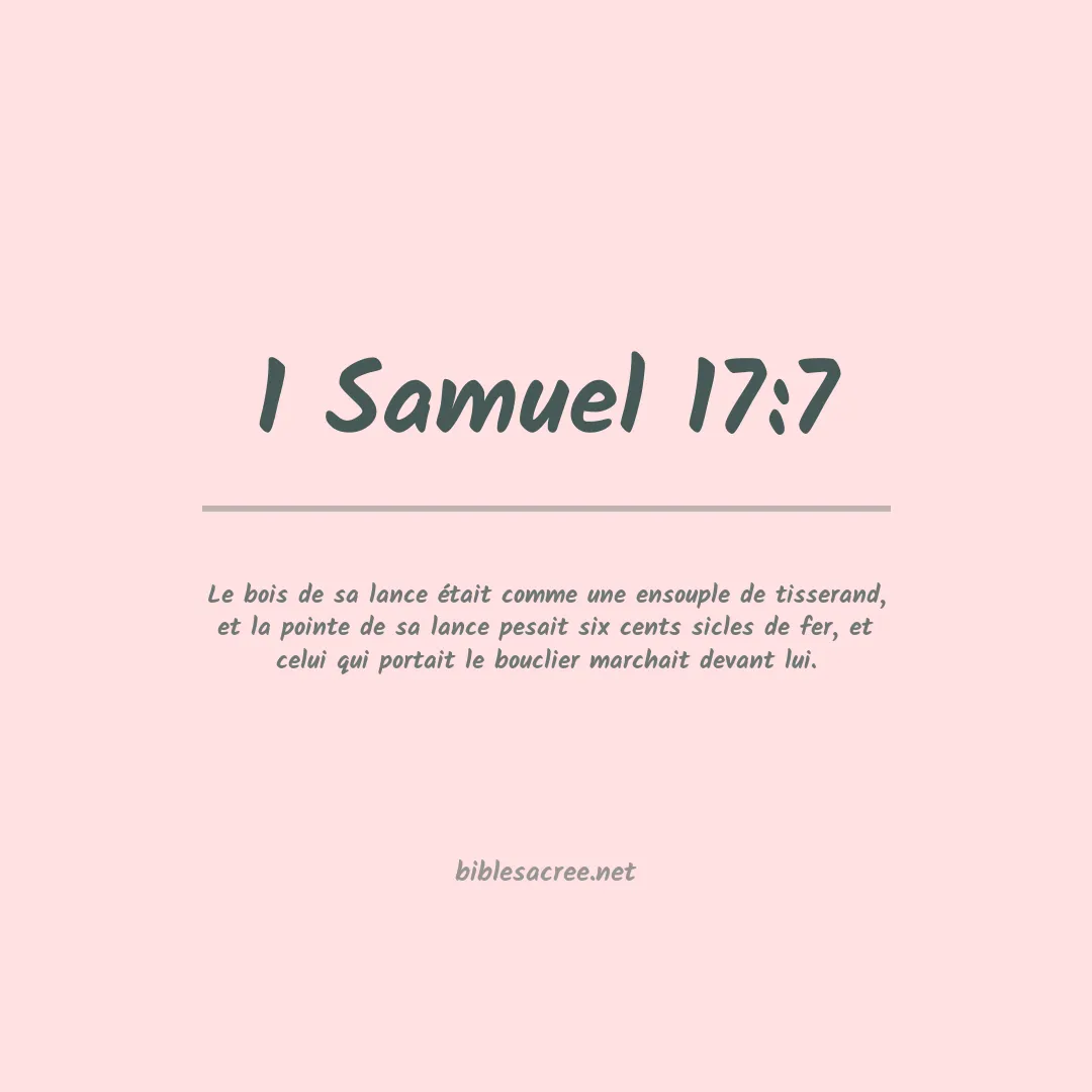 1 Samuel - 17:7