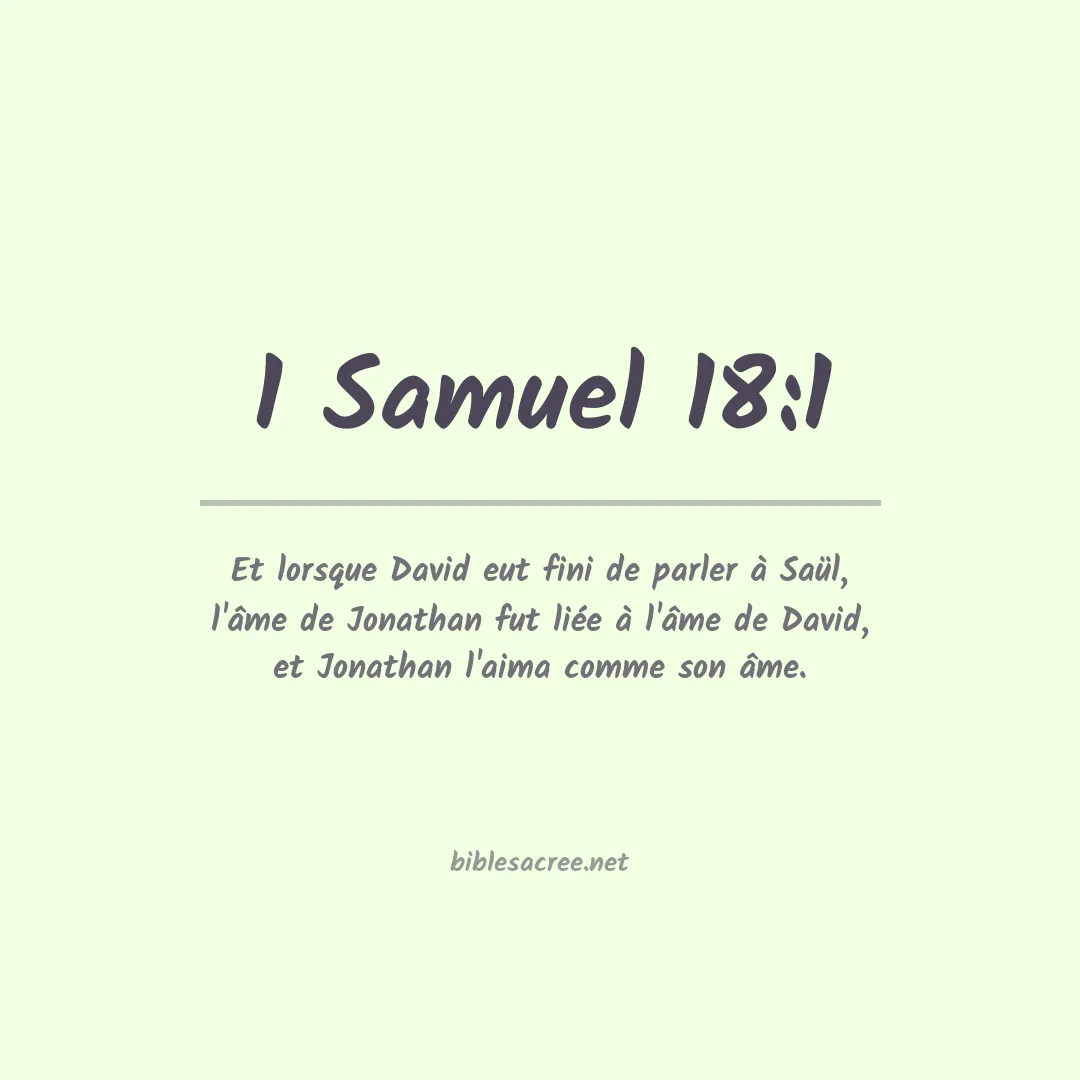 1 Samuel - 18:1