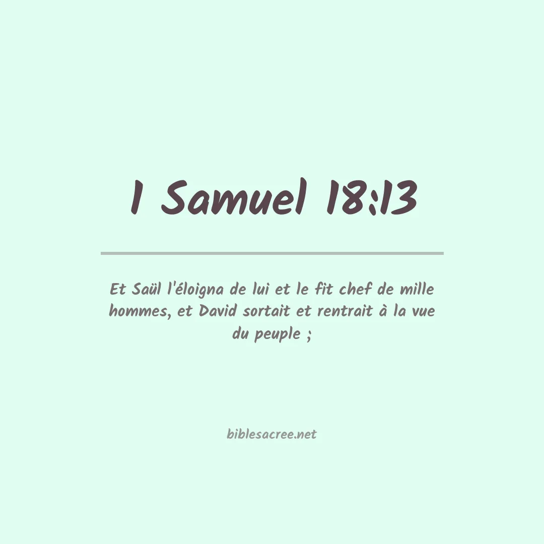 1 Samuel - 18:13