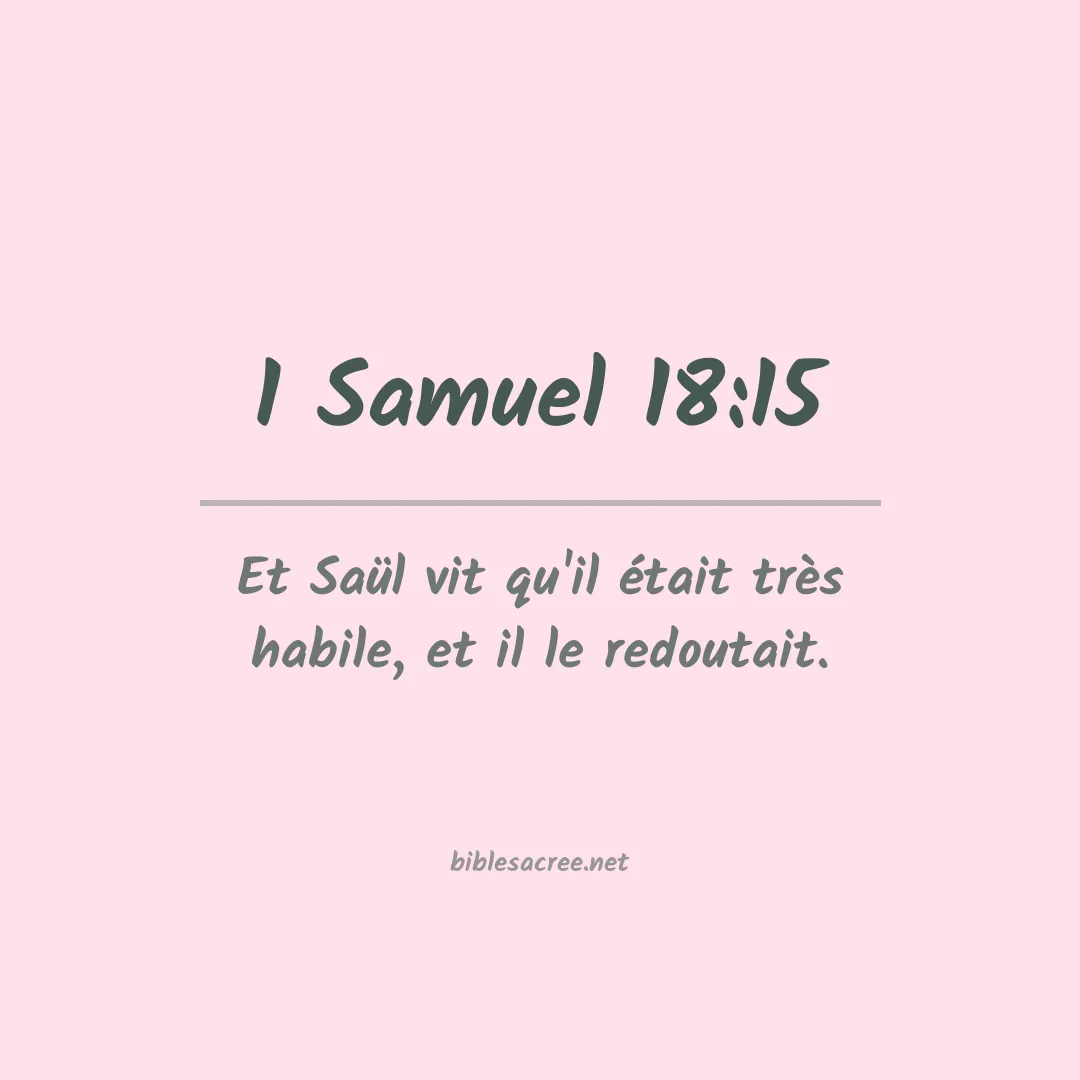 1 Samuel - 18:15