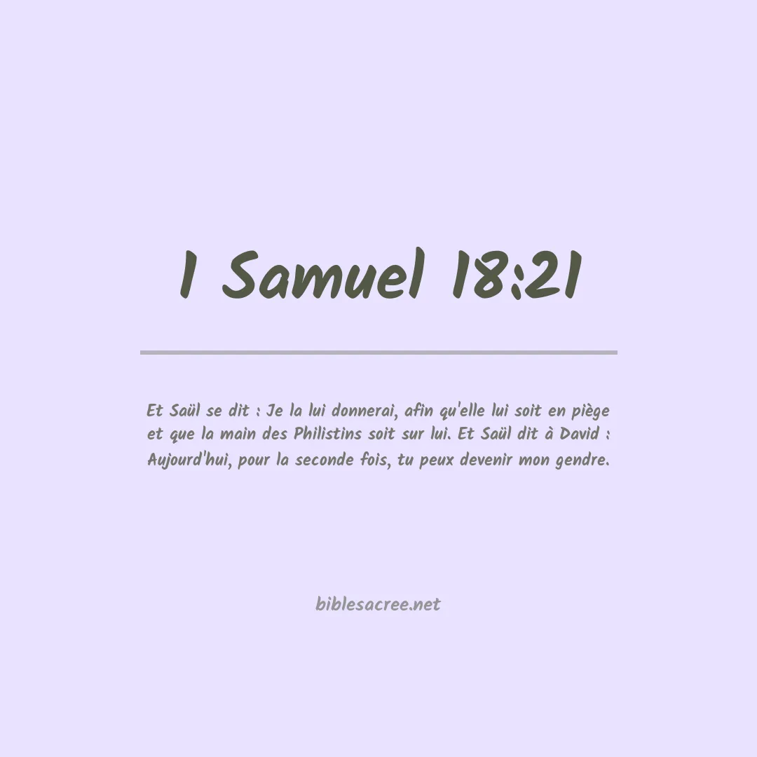 1 Samuel - 18:21