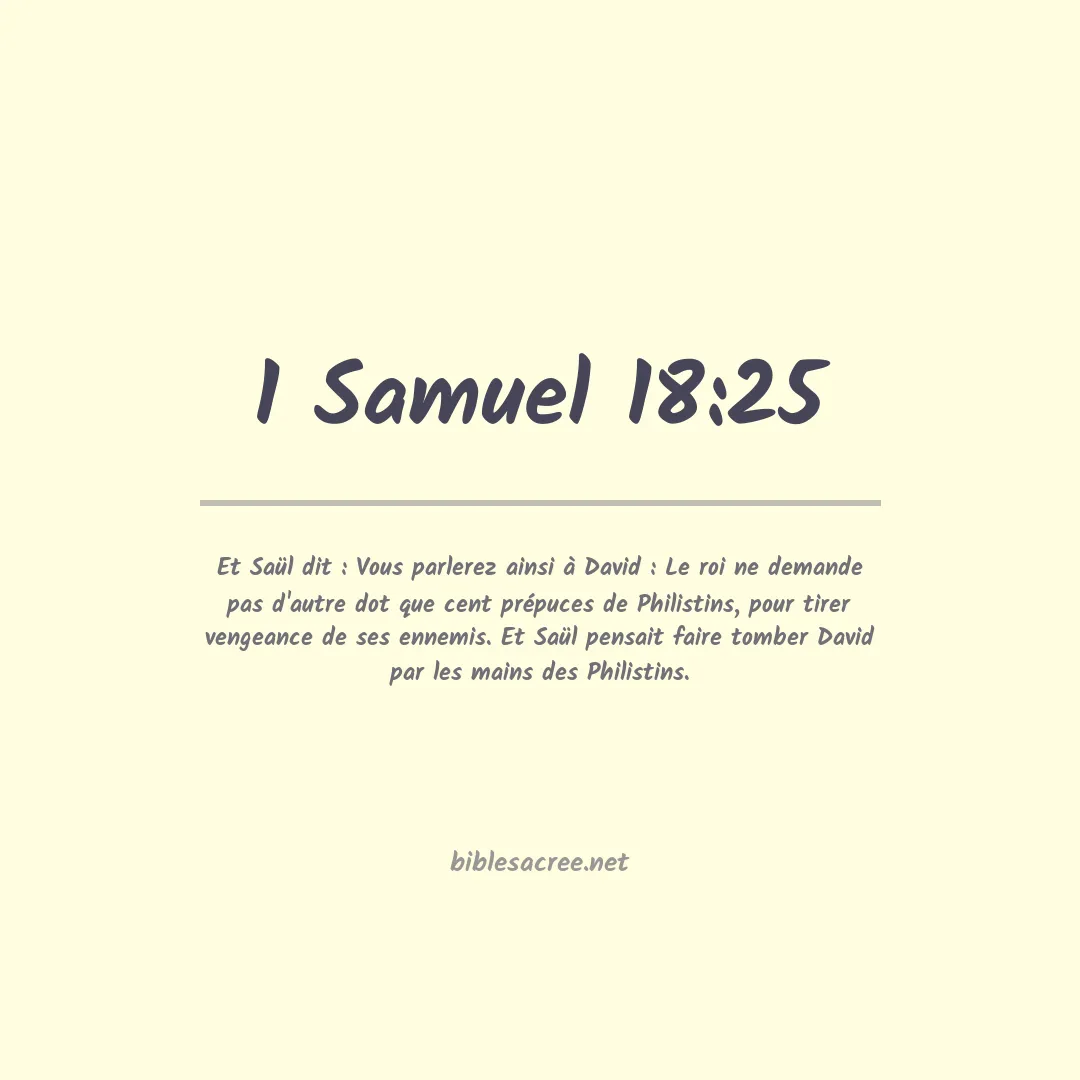 1 Samuel - 18:25