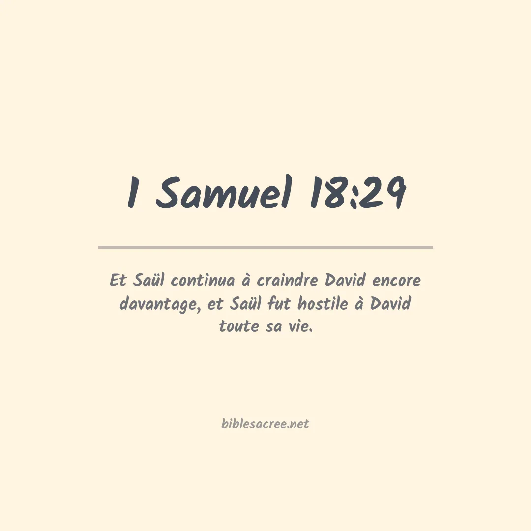 1 Samuel - 18:29
