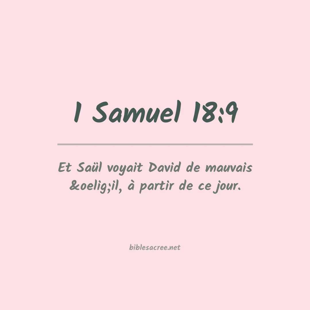 1 Samuel - 18:9