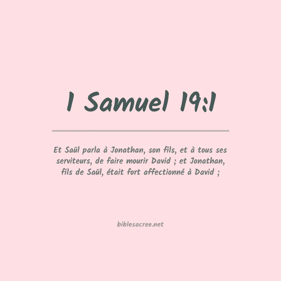 1 Samuel - 19:1