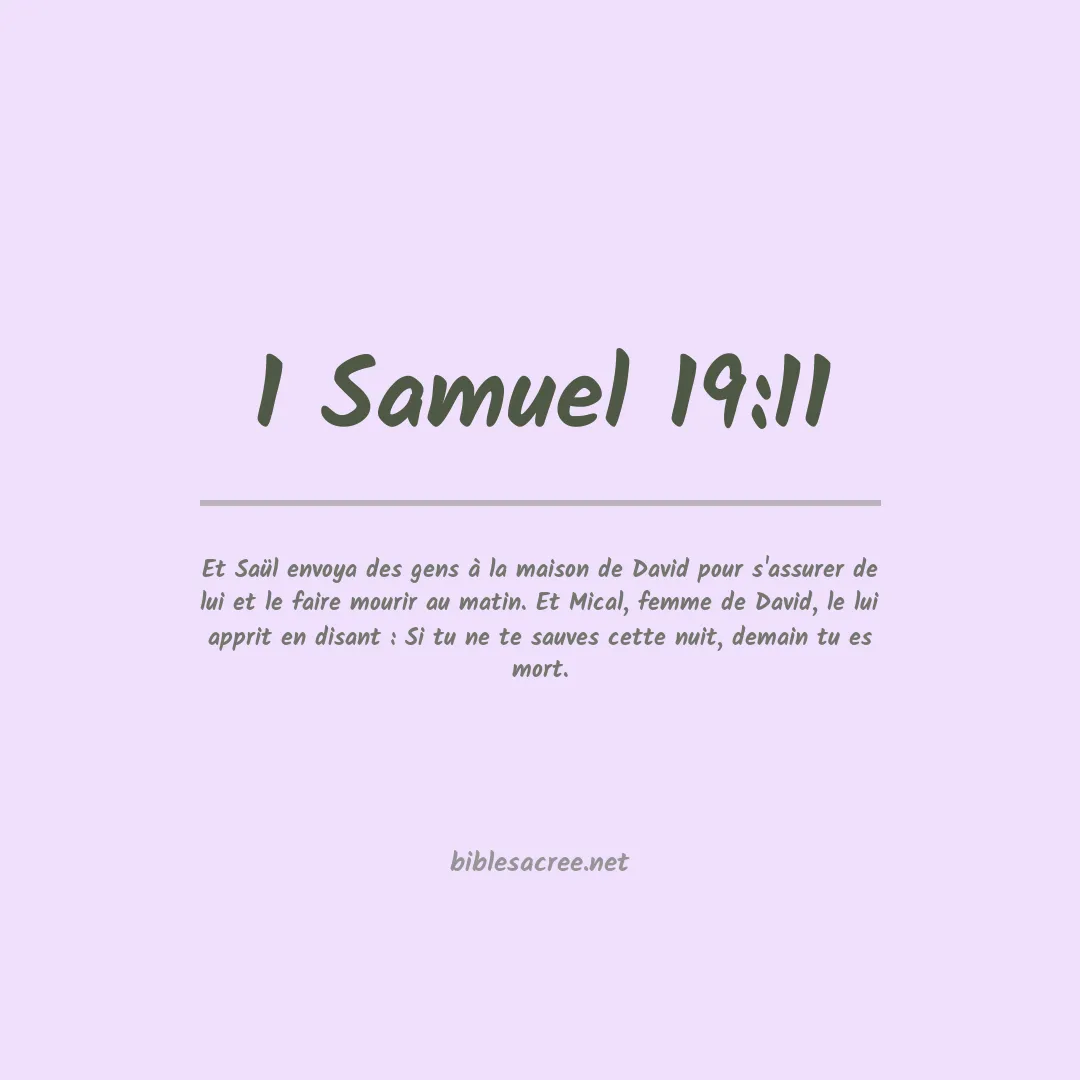 1 Samuel - 19:11