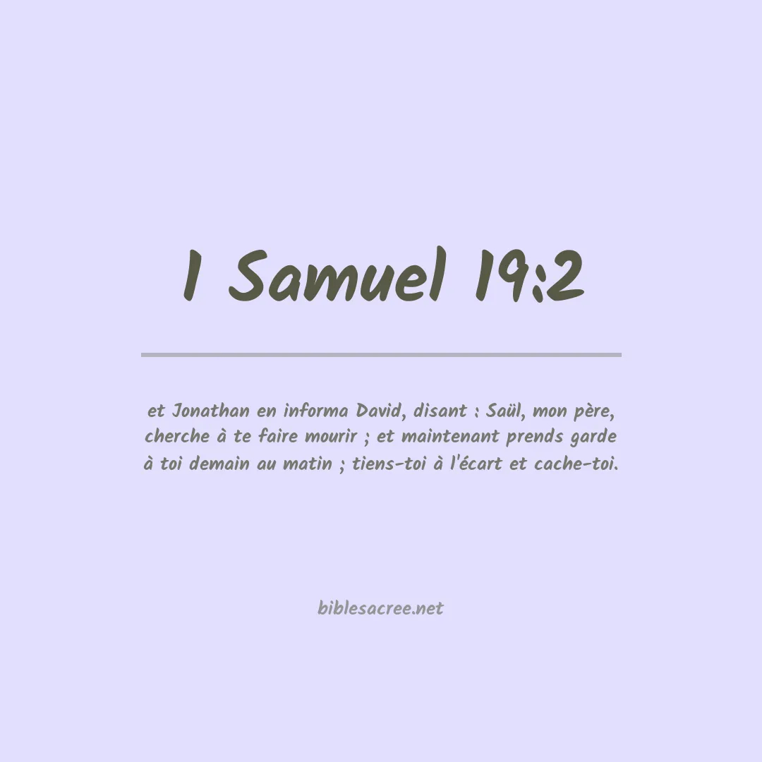 1 Samuel - 19:2