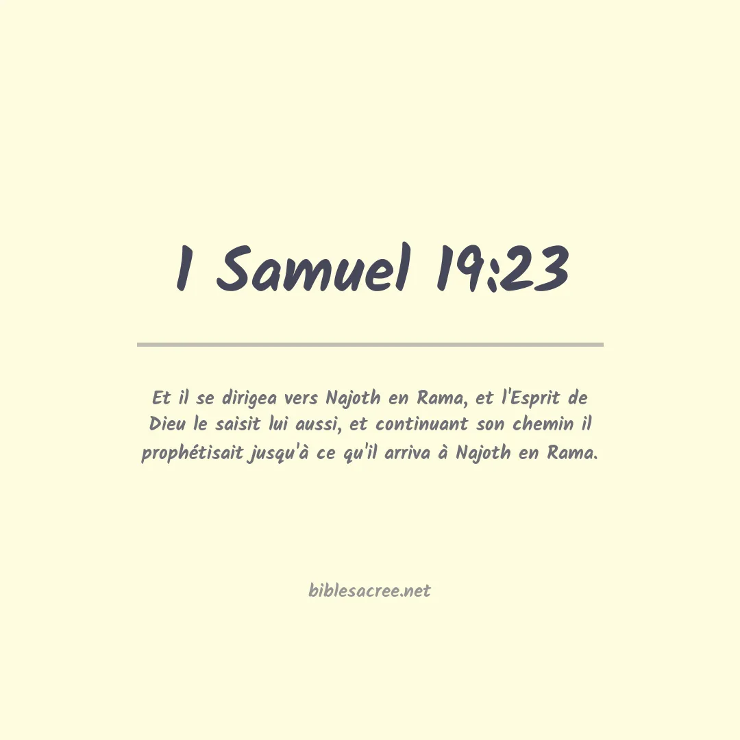 1 Samuel - 19:23