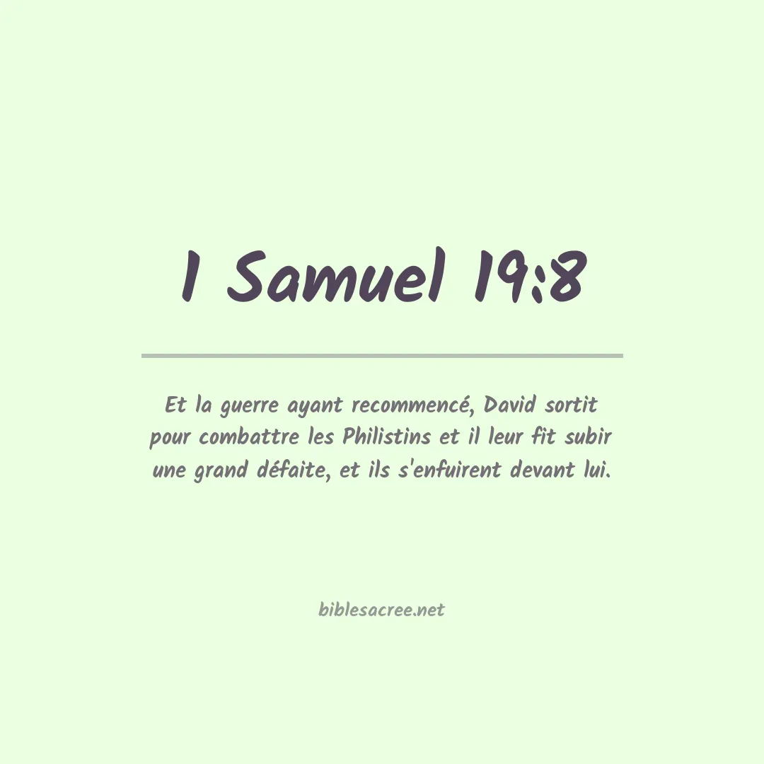 1 Samuel - 19:8