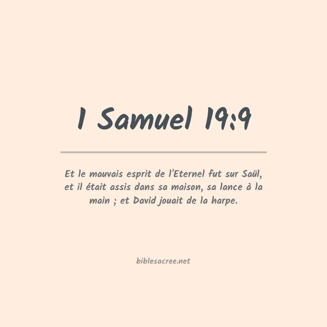 1 Samuel - 19:9